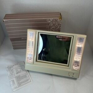 Vintage 1986 Avon Lighted Makeup Mirror - Reflections of Beauty Works Read